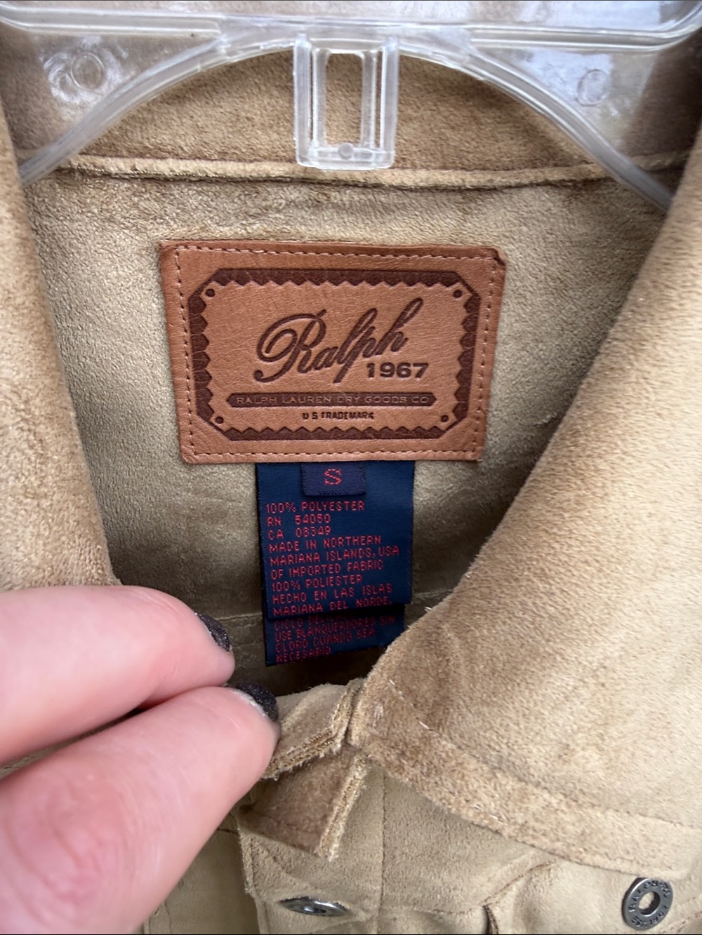 Ralph Lauren vintage faux suede vest - Picture 2 of 2